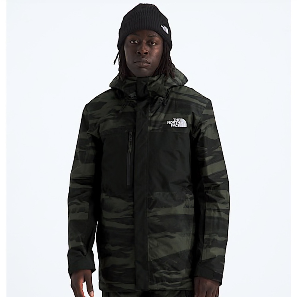 Men’s Freedom Insulated Jacket - Men’s Medium - New Taupe Green Prt/Tnf Black